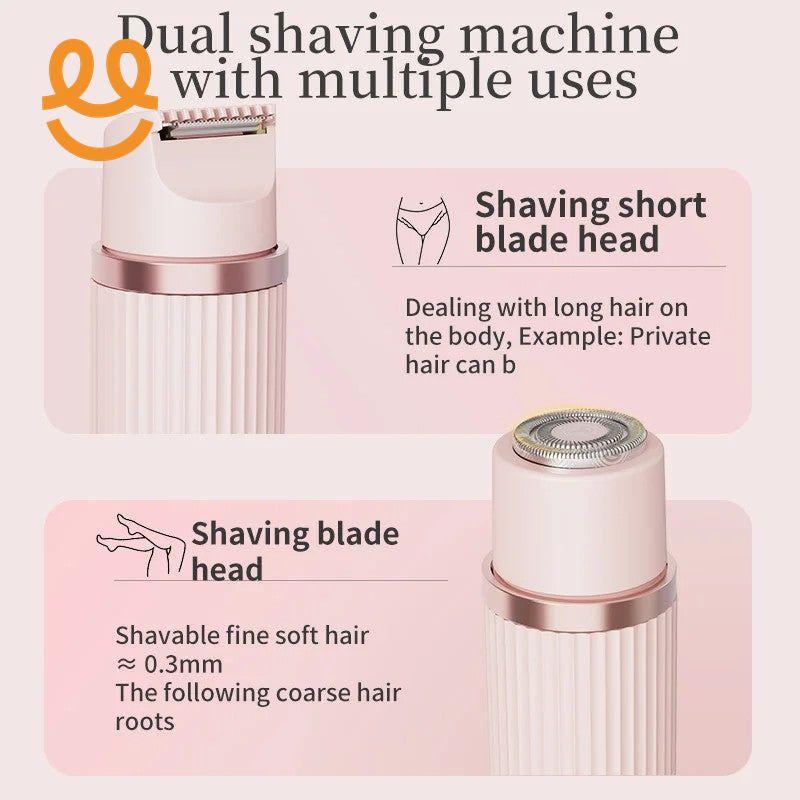 2in1 Electric Portable Hair Trimmer Shaver for Men and Women with Hair Removal Function