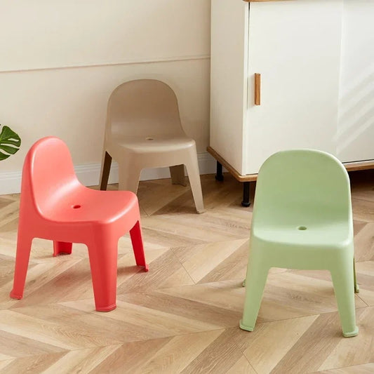 Children's Chair Thickened Kindergarten Armchair Baby Dining Chair Plastic Small Chair Bench Small Stool Household Non-Slip