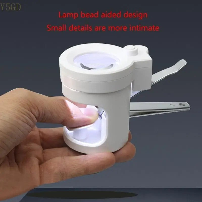 Upgraded Clipper with Glass Toenail Cutter 8x Magnifier for Elder Seniors Parents Birthday Present Gift