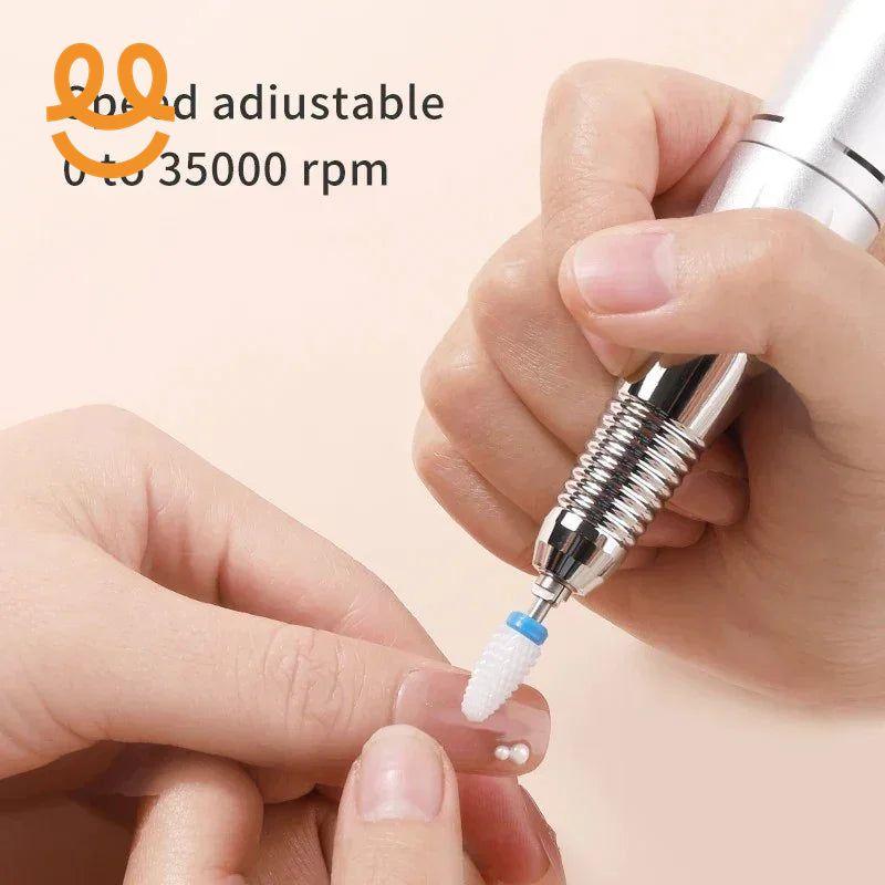 Electric Nail Drill Machine - Gel Motor Sander Polisher Grinder File Limer Toenail Professional Manicure Pedicure Machine