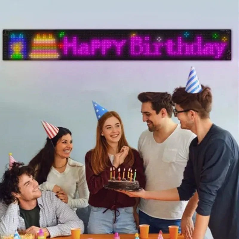 Devil Eye LED Matrix Pixel Panel Display Screen Flexible RGB Car Graffiti Scrolling Text Animation Shop Reminder Light Bluetooth