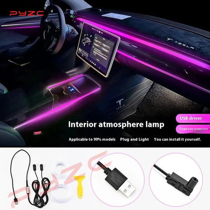 145cm Car Interior Atmosphere Light – Flexible LED Ambient Strip