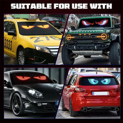 Devil Eye LED Matrix Pixel Panel Display Screen Flexible RGB Car Graffiti Scrolling Text Animation Shop Reminder Light Bluetooth