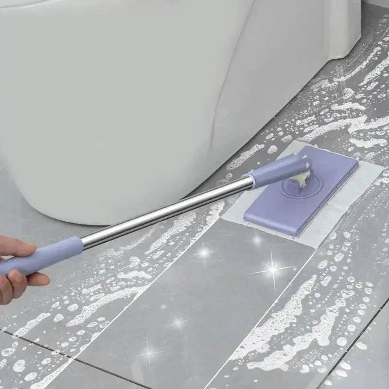 Automatic Face Towel Mop Portable Mini Mop Automatic Paper Towel Replacement Mop For French Window And Dust（Excluding Mop Cloth)