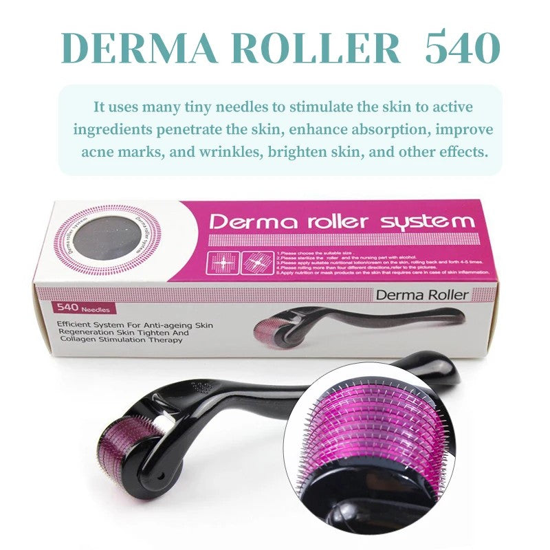 Micro Needling 540 Roller Derma Roller Professional Titanium Dermaroller