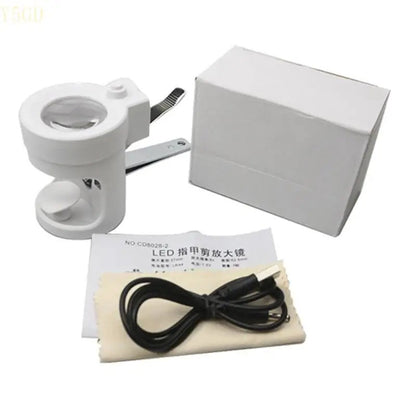 Upgraded Clipper with Glass Toenail Cutter 8x Magnifier for Elder Seniors Parents Birthday Present Gift