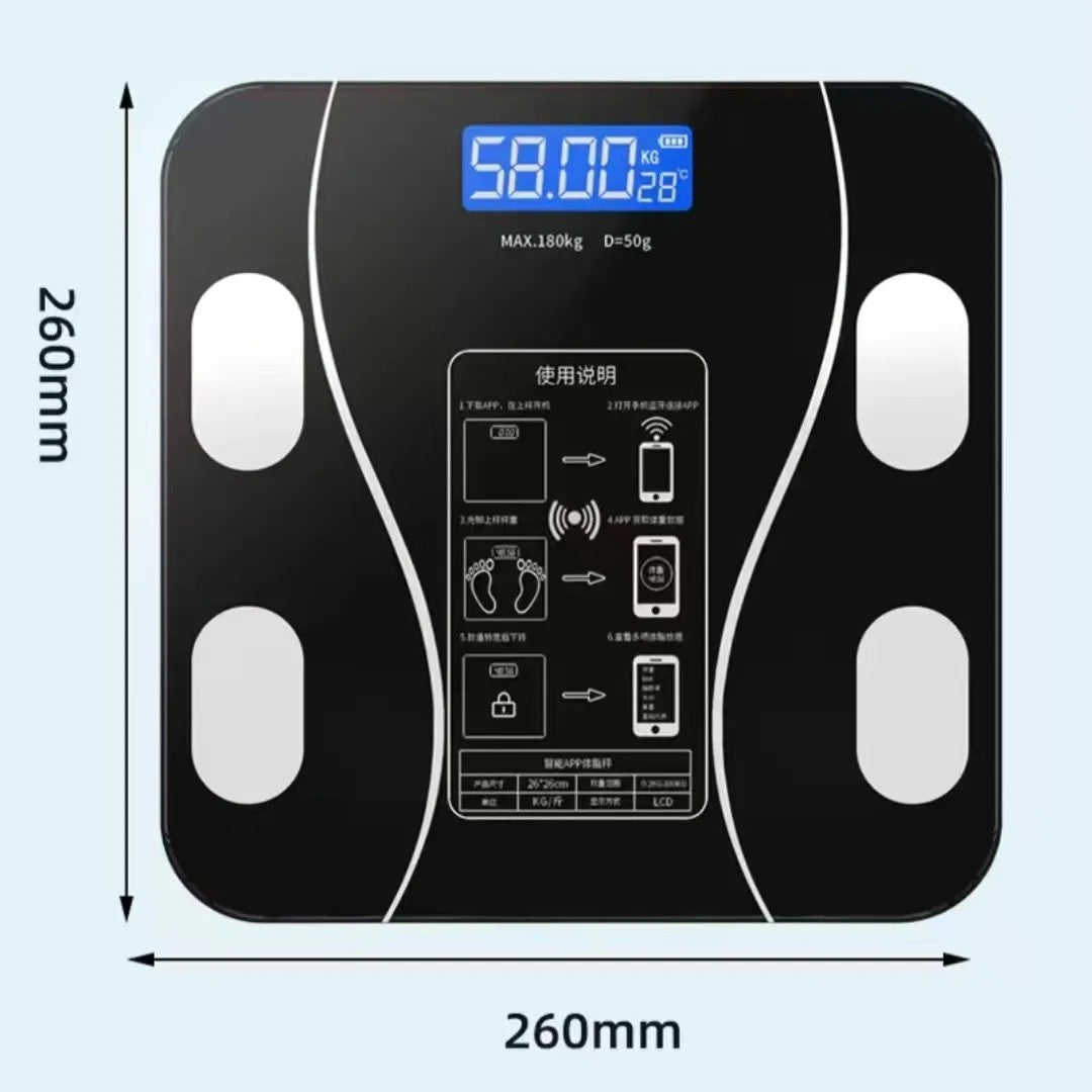 USB Body Fat Scale, Intelligent and Precise Home Fat Scale, Adult Body Scale, Small Electronic Scale, Weighing Scale Body Scale