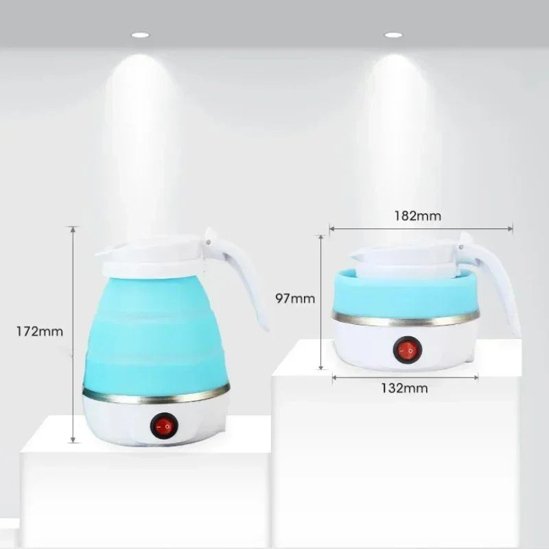 Electric Kettle Mini Foldable Water Heater 600ml Home Hot Water Kettle Portable Kitchen Kettle 220V Travel Home Electric Kettle