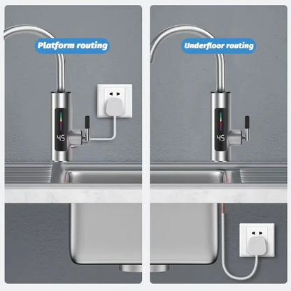 3000W 220V Electric Kitchen Water Heater Tap Instant Hot stainless steel Water Faucet Heater Cold Heating Faucet