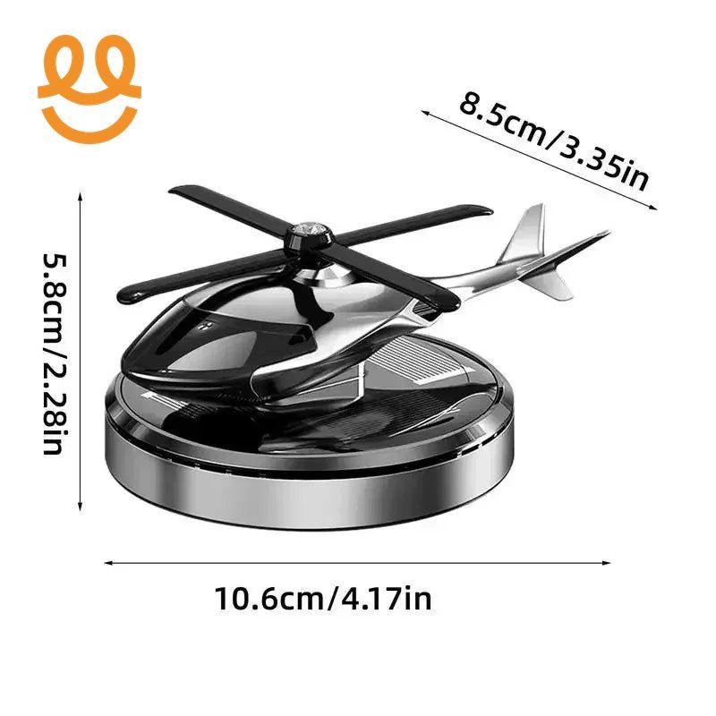 Helicopter Car Fragrance Diffuser Helicopter Shape Dashboard Car Aromatherapy Diffuser Rotation Car Perfume Diffuser Ornament