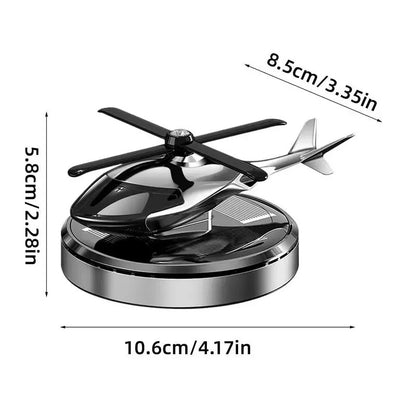 Helicopter Car Fragrance Diffuser Helicopter Shape Dashboard Car Aromatherapy Diffuser Rotation Car Perfume Diffuser Ornament