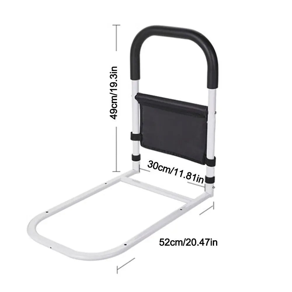 With Storage Bag Elderly Adults Safety Handle Bed Rail Anti-fall Durable Elderly Assist Bar Anti-slip Safety Bed Guardrail
