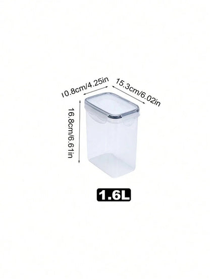 1/3/5/7pcs Food Storage Jars Reusable Plastic Food Sealed Jars
