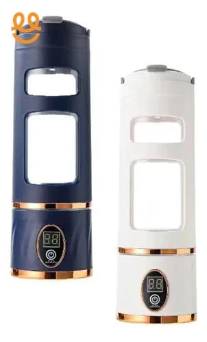 Portable Electric Blender Bottle (LED Display, USB Rechargeable) – Personal Smoothie & Shake Maker