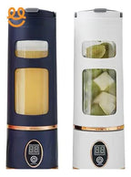 Portable Electric Blender Bottle (LED Display, USB Rechargeable) – Personal Smoothie & Shake Maker