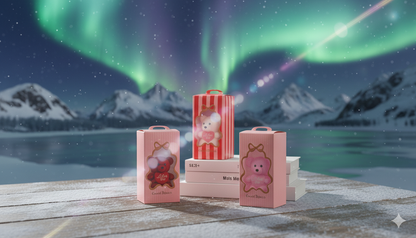 Cute Mini Gift Box with Flowers and Teddy Bear – Perfect Romantic Gift