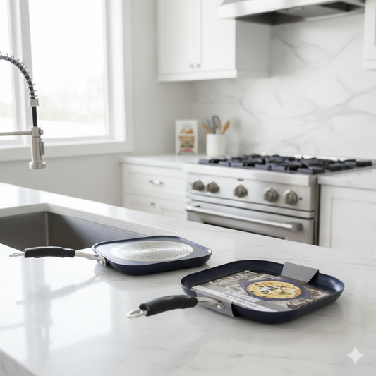 Premium Square Cooking Pan – Anti-Slip Handle, Even-Heat Base, Non-Stick Surface