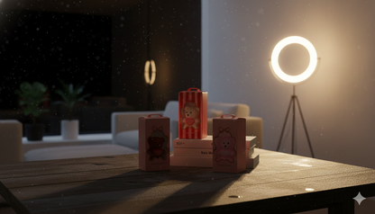 Cute Mini Gift Box with Flowers and Teddy Bear – Perfect Romantic Gift