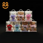 Rose Teddy Bear Gift Box: Adorable Floral Bear, Perfect for Birthday Decorations