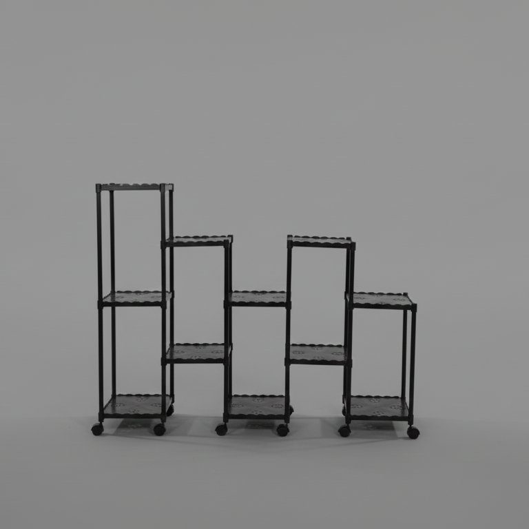 “Plants Organizer Trolley – Multi-Tier Indoor & Outdoor Plant Storage Cart”