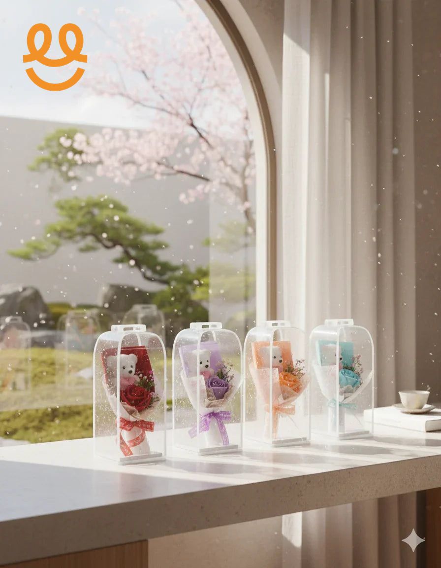 “Mini Gift Bouquet with Teddy Bear – Cute Romantic Present”