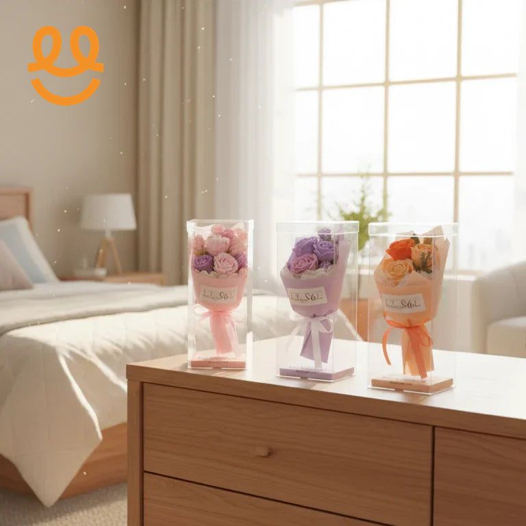 Flower Packing Box Transparent PVC DIY Flower Bouquet Gift Boxes Packaging Baby Shower Birthday Wedding Decoration