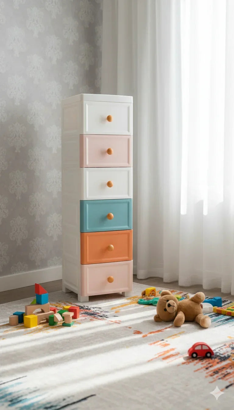 Storage Cabinet Drawer Type Kitchen Gap Plastic Storage Rack Toilet Narrow Storage Cabinet