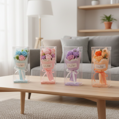 Flower Packing Box Transparent PVC DIY Flower Bouquet Gift Boxes Packaging Baby Shower Birthday Wedding Decoration