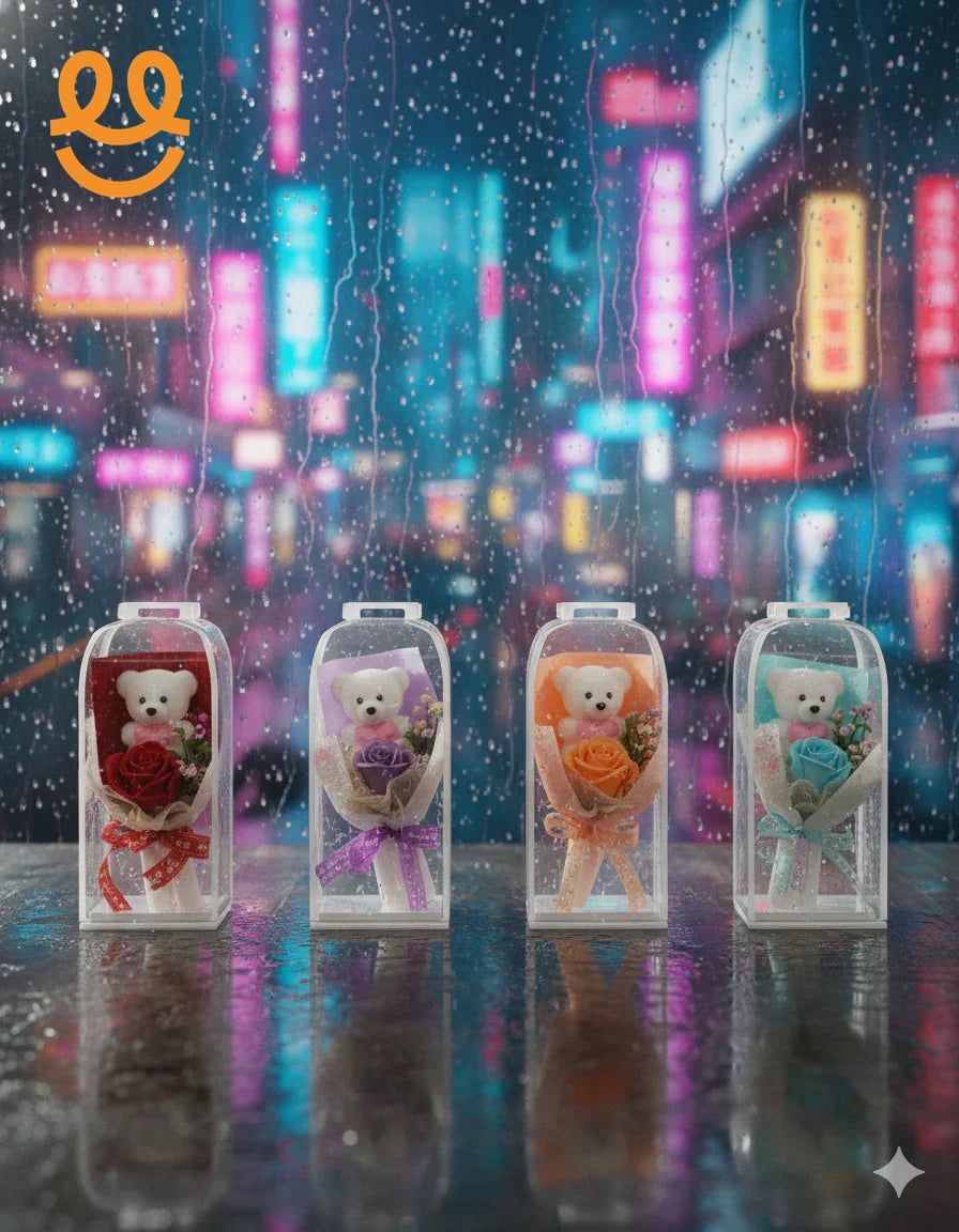 “Mini Gift Bouquet with Teddy Bear – Cute Romantic Present”