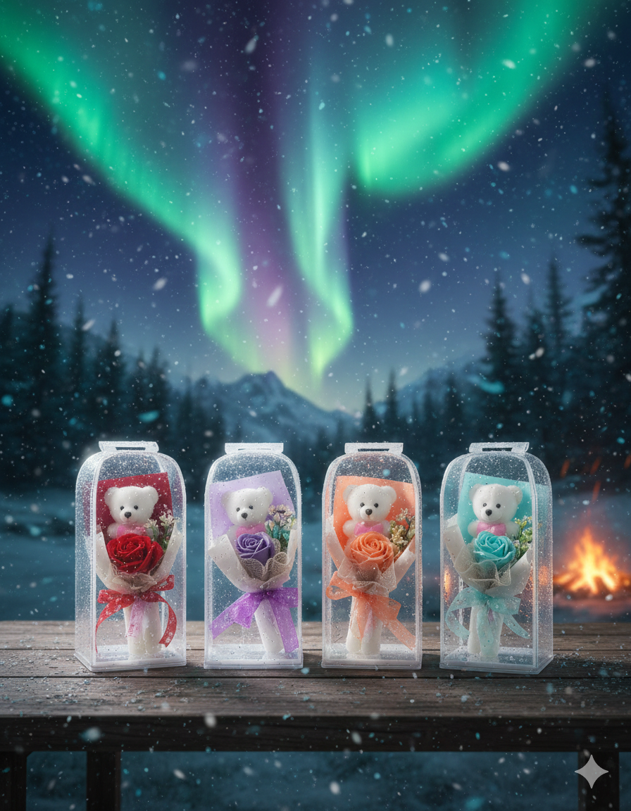 “Mini Gift Bouquet with Teddy Bear – Cute Romantic Present”