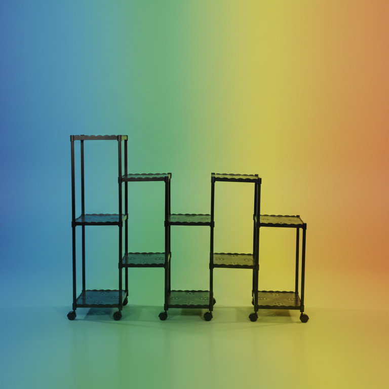 “Plants Organizer Trolley – Multi-Tier Indoor & Outdoor Plant Storage Cart”