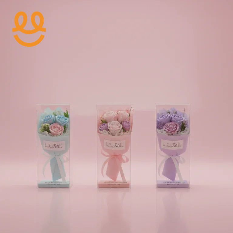 Flower Packing Box Transparent PVC DIY Flower Bouquet Gift Boxes Packaging Baby Shower Birthday Wedding Decoration