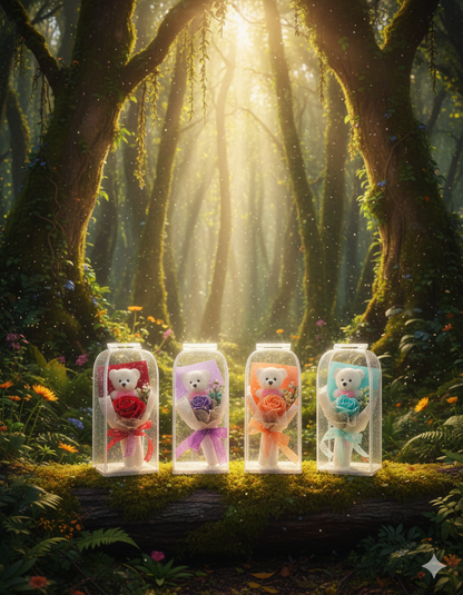 “Mini Gift Bouquet with Teddy Bear – Cute Romantic Present”