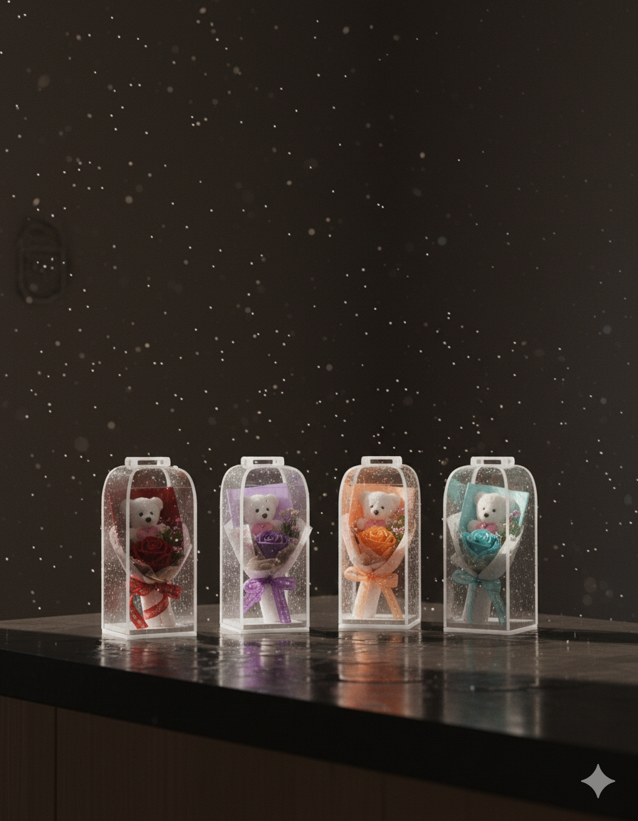 “Mini Gift Bouquet with Teddy Bear – Cute Romantic Present”