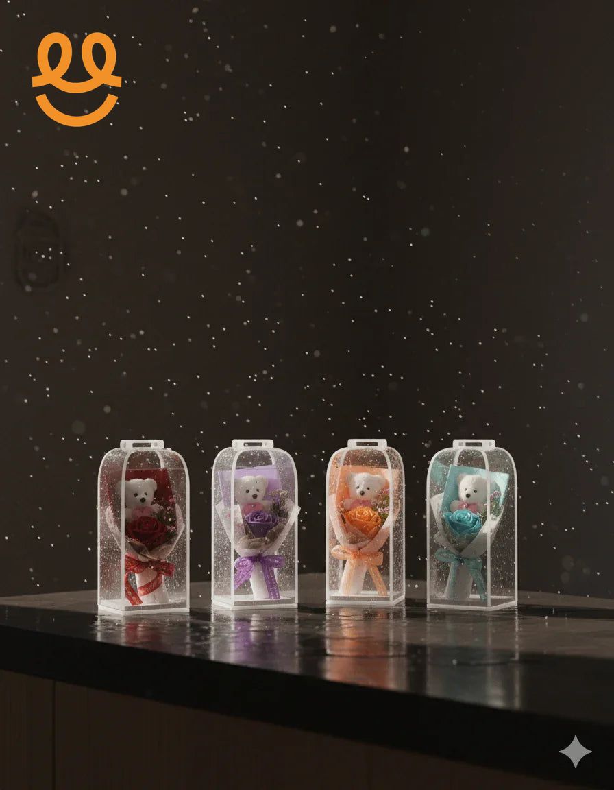 “Mini Gift Bouquet with Teddy Bear – Cute Romantic Present”