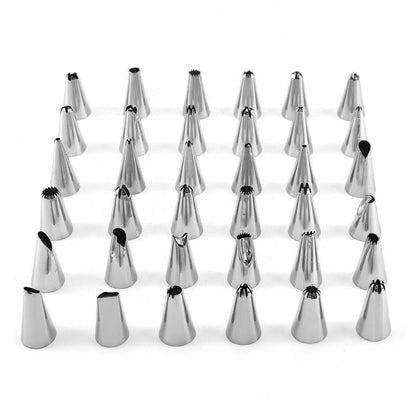 72 Pcs Kitchen Baking Set Cake Decorating Supplies Kit With Piping Nozzles Tips Pastry Bags Icing Smoother Spatula Couplers