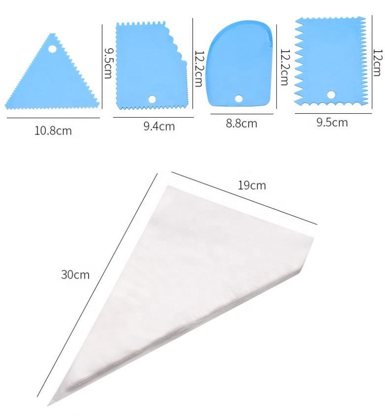 72 Pcs Kitchen Baking Set Cake Decorating Supplies Kit With Piping Nozzles Tips Pastry Bags Icing Smoother Spatula Couplers