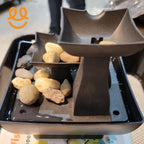 3-Tier Indoor Tabletop Water Fountain with Decorative Stones – Relaxing Zen Home Decor