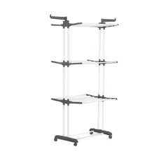 Foldable Wing Shape Drying Rack 3 Tier Indoor Outdoor Portable Laundry Stand With Wheels For Balcony Bathroom Towel Clothes