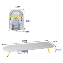 Folding Desktop Ironing Board Compact Mount Fold Down Ironing Board for Small Spaces Iron clothes Tabletop Mini Ironing Board