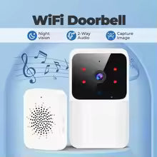 WiFi Doorbell Home Tuya WiFi Wireless Doorbell DC AC Battery Powered Camera Bell with Alex Google Bundle Video Doorbell Camera