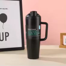 Double-Walled Vacuum Insulated Stainless Steel 304 Car Cup 40oz with Handle for Vehicle Cold Resistant Ice King Cup