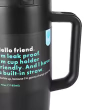 Double-Walled Vacuum Insulated Stainless Steel 304 Car Cup 40oz with Handle for Vehicle Cold Resistant Ice King Cup