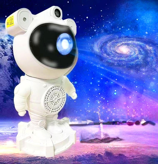 Night Light Laser Ambiance Lamp Bluetooth Speaker Astronaut Nebula Projector