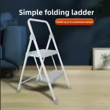 Thickened Multi-functional Household Folding Herringbone Ladder Indoor Climbing Two-step Stool for Kitchen Cleaning
