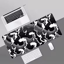 Art Great Waves Mouse Pad Gaming XL HD Custom New Mousepad XXL Playmat Office Computer Non-Slip Big Mice Pad