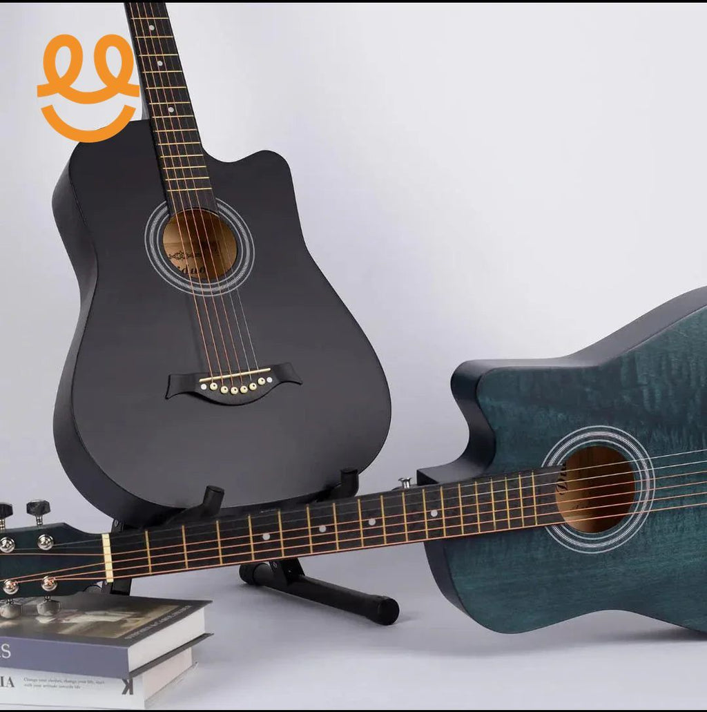 Premium Wooden Acoustic Guitar 38 Inch | Professional Cutaway Design for Beginners & Musicians