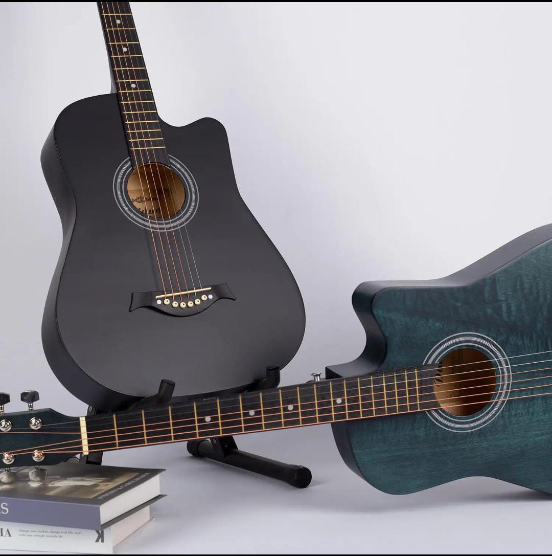 Premium Wooden Acoustic Guitar 38 Inch | Professional Cutaway Design for Beginners & Musicians