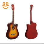 Premium Wooden Acoustic Guitar 38 Inch | Professional Cutaway Design for Beginners & Musicians