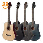 Premium Wooden Acoustic Guitar 38 Inch | Professional Cutaway Design for Beginners & Musicians